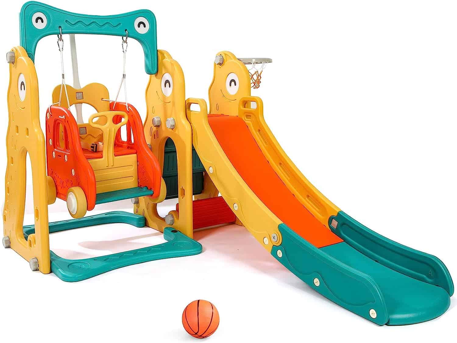 Aneken Toddler Slide and Swing Set
